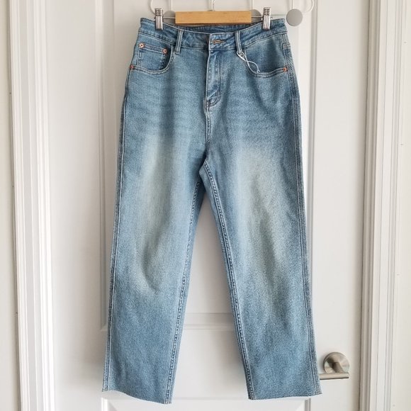 NWOT High Rise Light Blue Straight Leg Ankle Jeans – Size 28 - Picture 2 of 10